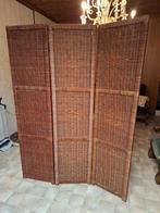 Vintage rotan kamerscherm / paravent, Huis en Inrichting, Ophalen, Gebruikt