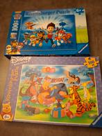 2 puzzels Paw Petrol en Disney 100 stuks, Enlèvement