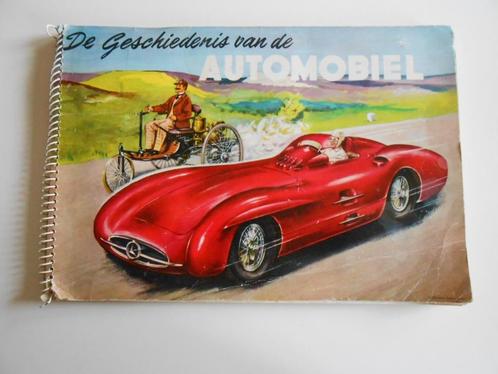 Oud prentenboek Geschiedenis van de automobiel ., Boeken, Prentenboeken en Plaatjesalbums, Prentenboek, Ophalen of Verzenden