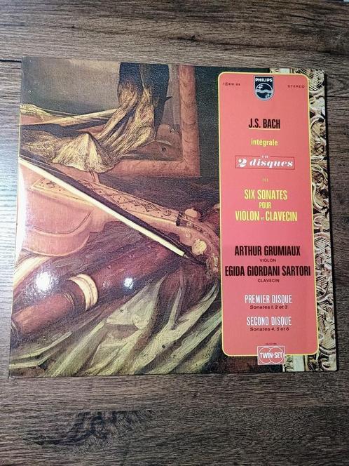 Bach - Six Sonates Pour Violon Et Clavecin (Grumiaux), CD & DVD, Vinyles | Classique, Comme neuf, Baroque, Musique de chambre