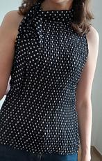 Blouse noire à pois blanc, taille 36, Vêtements | Femmes, Blouses & Tuniques, Enlèvement ou Envoi, Taille 36 (S), Promod, Porté