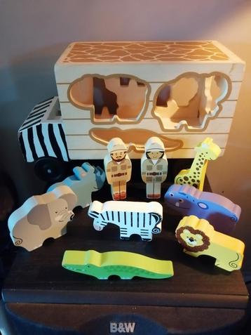Melissa and Doug safari jeep met dieren beschikbaar voor biedingen