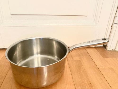 Poêlon Lagostina acier inoxydable 18/10 qualité alimentaire,, Huis en Inrichting, Keuken | Potten en Pannen, Zo goed als nieuw