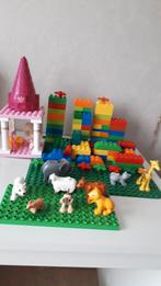 Verschillende legoblokjes en grondplaat, Ophalen, Gebruikt