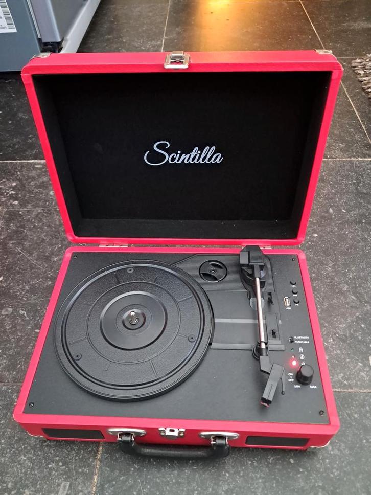 Draagbare platenspeler Scintilla Usb, TV, Hi-fi & Vidéo, Tourne-disques, Utilisé, Tourne-disque, Autres marques, Connexion USB