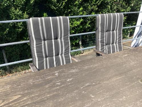 Tuinmeubelen, Tuin en Terras, Tuinsets en Loungesets, Gebruikt, Tuinset, Hout, 6 zitplaatsen, Eettafel, Stoel, Ophalen