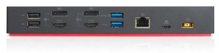 Lenovo ThinkPad Hybrid 4K USB-C-A 40AF-dock, Computers en Software, Dockingstations, Zo goed als nieuw, Docking station, Harde schijf