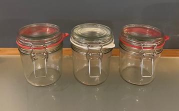 Weck/voorraadpotten glas met beugelsluiting 0,50 L