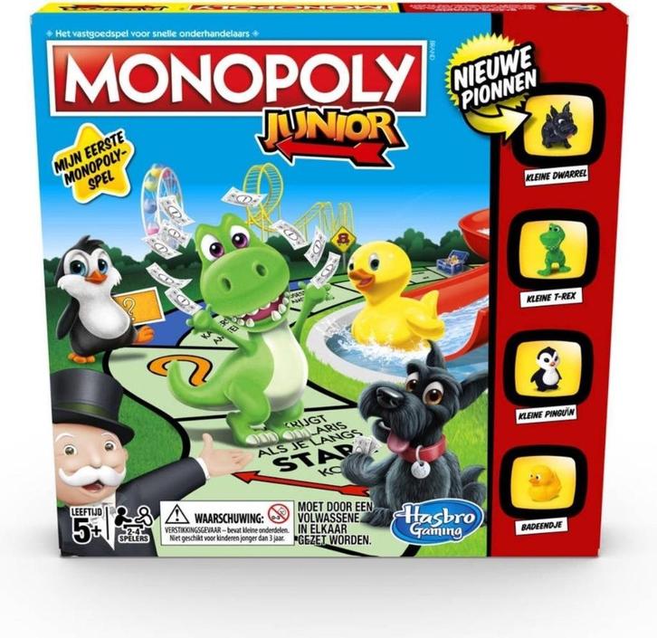 Monopoly Junior (compleet!), Kinderen en Baby's, Speelgoed | Educatief en Creatief, Zo goed als nieuw, Ophalen of Verzenden