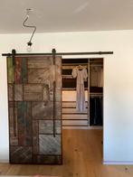 Barndeur/ loftdeur op rail, Doe-het-zelf en Bouw, Zo goed als nieuw, 150 tot 225 cm, Schuifpui, Hout