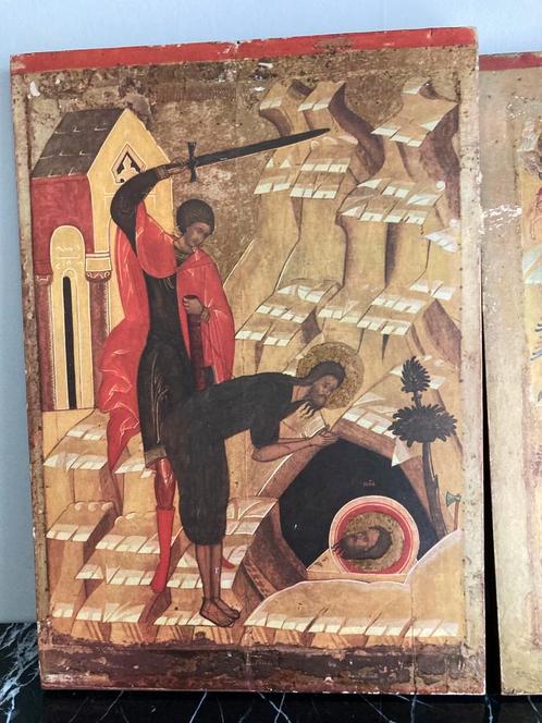 Russische icoon, Antiek en Kunst, Antiek | Religieuze voorwerpen, Ophalen of Verzenden