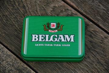 Boîte en métal Belgam 18 - Tabac Léger, Enlèvement ou Envoi, Utilisé, Boite à tabac ou Emballage