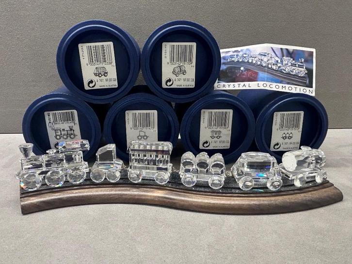 Swarovski Trein compleet set van 7 stuks, Verzamelen, Swarovski, Nieuw, Figuurtje, Ophalen of Verzenden