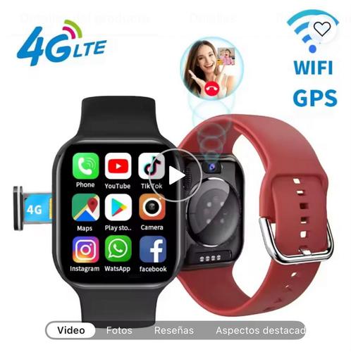 Montre connectée 4G, Handtassen en Accessoires, Smartwatches, Nieuw, Android, Ophalen of Verzenden