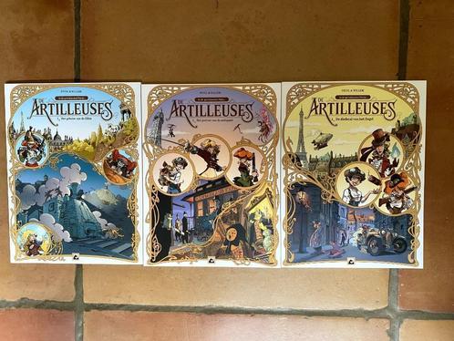 Strips, complete reeks Artilleuses Peve & Willem, Boeken, Stripverhalen, Zo goed als nieuw, Complete serie of reeks, Ophalen of Verzenden