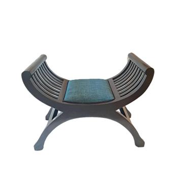 X-frame Curule Zitbank met Bekleedde Zitting beschikbaar voor biedingen