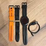 Garmin Fenix 7X sapphire solar titanium + extra bandjes, Handtassen en Accessoires, Sporthorloges, Ophalen, Zwart, Zo goed als nieuw