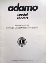 programmaboek optreden adamo 1991, Collections, Comme neuf, Enlèvement