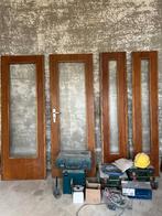 porte intérieure rétro avec verre texturé !, Porte intérieure, Enlèvement, Utilisé, Moins de 80 cm