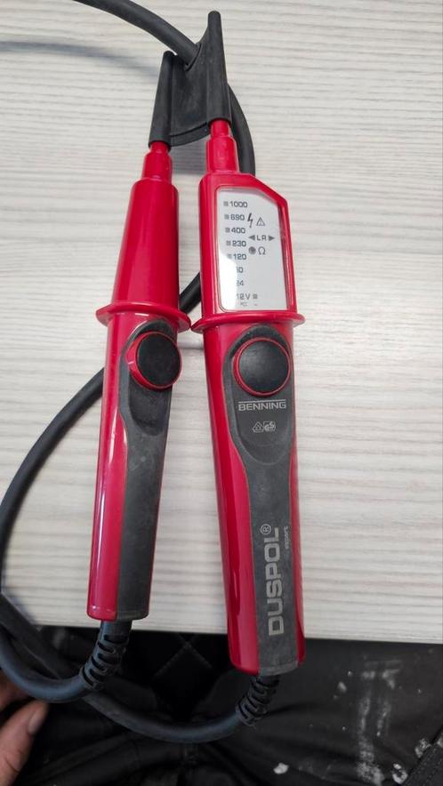 Meettoestel DUSPOL EXPERT - Spanningstester, IP65, Led, Visu, Doe-het-zelf en Bouw, Meetapparatuur, Zo goed als nieuw, Elektriciteit