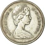 CANADA ELIZABETH II 1966 25-CENT, CARIBOU, ZILVER, Postzegels en Munten, Munten | Amerika, Zilver, Ophalen, Losse munt