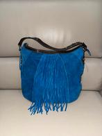 Tas van echt leer, Handtassen en Accessoires, Tassen | Damestassen, Ophalen of Verzenden, Zo goed als nieuw, Blauw, Handtas