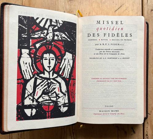 Missel Quotidien des Fidèles - 1958, Antiquités & Art, Antiquités | Livres & Manuscrits