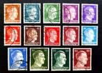 Deutsches Reich: 14X verschillende A.Hitler 01/08/1941, Ophalen of Verzenden, Overige periodes, Gestempeld