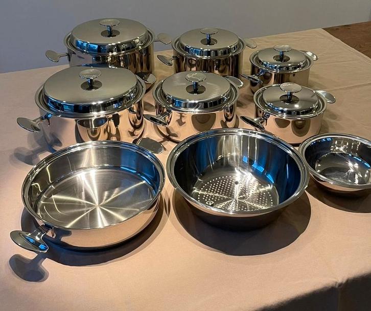 Vanstahl steelpan, Huis en Inrichting, Keuken | Potten en Pannen, Nieuw, Pannenset, Inox, Inductieplaat, Keramische plaat, Ophalen of Verzenden