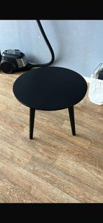 Zwarte salontafel, Huis en Inrichting, Ophalen, Gebruikt, Rond