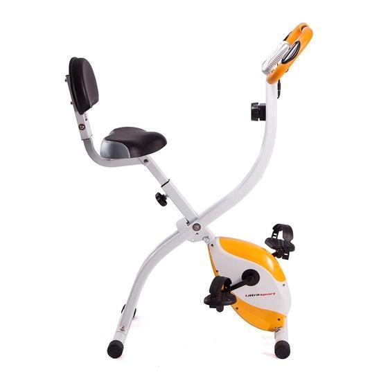 Vélo d'appartement UltraSport, Sports & Fitness, Appareils de fitness, Comme neuf, Vélo d'appartement, Jambes, Dos, Métal, Enlèvement