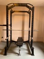 Barbarian line:powerrack, multi bench en olymp. halterstang, Ophalen, Metaal