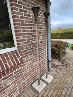 2 tuinkandelaars brandt met brandalcohol, Tuin en Terras, Ophalen, Gebruikt
