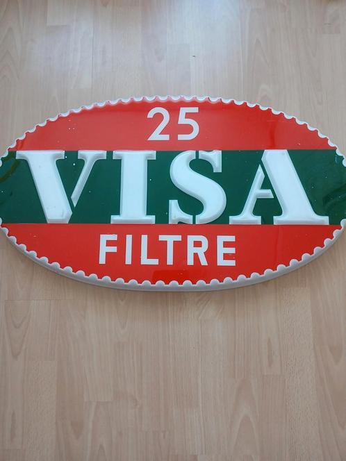 Visa sigaretten lichtbak, Verzamelen, Merken en Reclamevoorwerpen, Gebruikt, Lichtbak of (neon) lamp, Ophalen