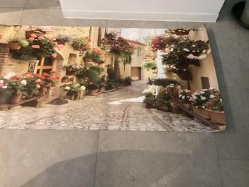 Doek van 72x 143 cm met mooie print voor een achtergrond beschikbaar voor biedingen