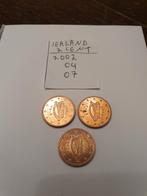 3 munten van 2 cent van Ierland, Postzegels en Munten, Munten | Europa | Euromunten, Ophalen of Verzenden, Ierland, 2 cent, Setje