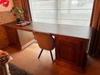 Bureau meubel in eik, bovenblad demonteerbaar 251x68x80 cm, Huis en Inrichting, Bureaus, Ophalen, Zo goed als nieuw, Bureau