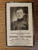 ETIENNE GHEYSENS * WEVELGEM * KIA 1940 ADEGEM, Verzenden, Bidprentje