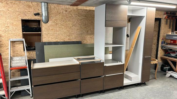 Meubles cuisinés - longueur 310cm, Huis en Inrichting, Keuken | Complete keukens, Zo goed als nieuw, Ophalen
