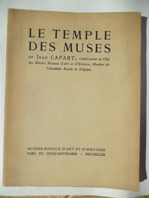 LE TEMPLE DES MUSES PAR JEAN CAPART 1932 originele uitgave, Boeken, Kunst en Cultuur | Beeldend, Ophalen of Verzenden