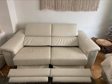 3 places en cuir blanc électrique top condition ´ beschikbaar voor biedingen