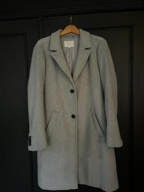 mantel S. Oliver maat 46, Kleding | Dames, Jassen | Winter, Zo goed als nieuw, Maat 46/48 (XL) of groter, Grijs, Ophalen of Verzenden