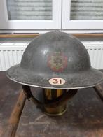 WO2 - Engelse MK2 NFS helm uit 1939, Verzamelen, Ophalen of Verzenden, Overige soorten, Helm of Baret