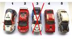 4 Miniatures rallyes avec défaut, Ford, Peugeot, Alfa, Volvo, Collections, Collections Autre, Utilisé, Enlèvement ou Envoi, Occasion