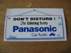 Oude Sticker Car Audio Panasonic , Verzamelen, Stickers, Nieuw, Auto of Motor, Ophalen of Verzenden