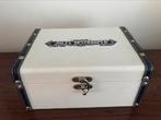 Leuke koffer kist  box Jules Destrooper wit blauw, Verzamelen, Gebruikt, Ophalen of Verzenden, Gebruiksvoorwerp