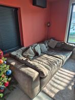 Grote zetel xxxl met extra poef, Huis en Inrichting, Ophalen, Gebruikt, Stof, Grote chil zetel