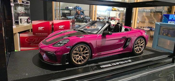 Porsche 718 (982) Spyder RS Weissach-pakket 1:18 GT-Spirit, Hobby en Vrije tijd, Modelauto's | 1:18, Nieuw, Auto, Overige merken