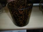 glazen kaarsenpot of bloempot  van "icci" savane, mooie staa, Minder dan 25 cm, Overige materialen, Ophalen of Verzenden, Kandelaar