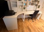 Bureau met bureaustoel + magneetbord, Huis en Inrichting, Bureaus, Ophalen, Gebruikt, Bureau